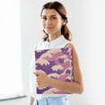 thumbnail image 6 of FORMRS 3 Ring Binder with Pockets 1.5" D-Rings Clip Board 200 Sheets Capacity, Purple Wave Pattern, 6 of 8