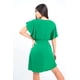 thumbnail image 2 of Vestido Liso Con Olanes En Mangas Verde Mundo Terra 026389, 2 of 2