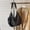 black, variant on Shoulder Bag Crossbody Bag Bucket Bag for Women Denim Canvas Bag with Sewing Line Detail Medium Size Adjustable Strap Multiple Compartments Urban Minimalist Style for Daily Commute Office and Weekend