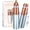 Blue, variant on Hoeylife Facial Hair Remover for Women - 2 in 1 Electric Painless Hair Removal Device & Eyebrow Shaver - Painless Face Shaver with Built-in LED Light (Rose Gold)