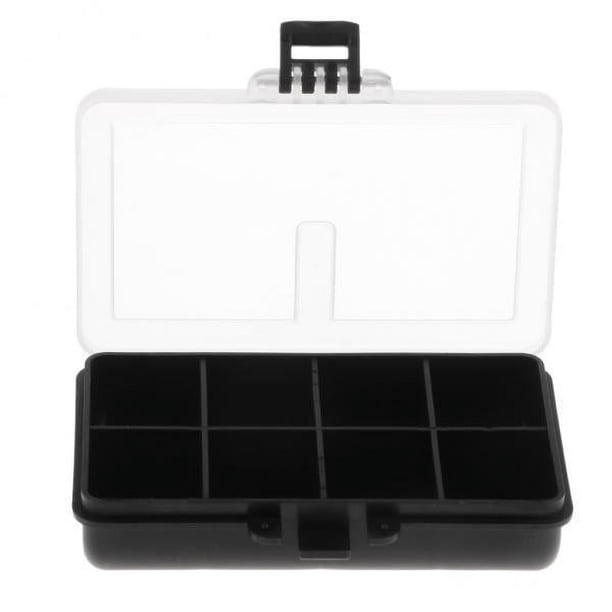 Caja de almacenamiento para señuelos de pesca con diseño impermeable y 5 compartimentos 2 piezas