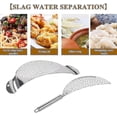 thumbnail image 2 of Stainless Steel Pan Strainer With Handle, 2pcs Stainless Steel Pasta Strainer, Easy Draining, Durable, 2 of 5