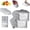 Mix60, variant on Aluminum Foil Storage Bags for Freezing, Bolsas De Aluminio Para Congelar, Heavy Duty Stand-Up Freezer Pouches with Airtight Zip Lock & Labels, 3 Multi-sizes for Vegetable Fruit Meat