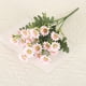 thumbnail image 4 of Flores artificiales rojas, blancas, amarillas, rosas y naranjas | Flores artificiales de plástico para decoración del hogar | Ramo decorativo de 31 cm para uso en interiores y exteriores, 4 of 6