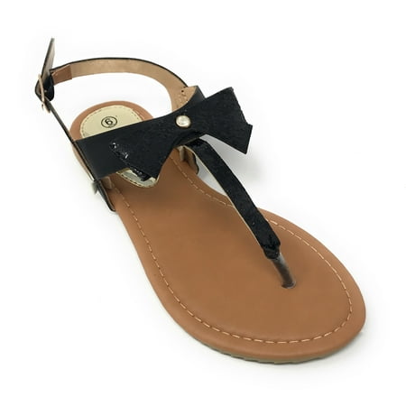 Victoria K T-Strap Bow Sandal