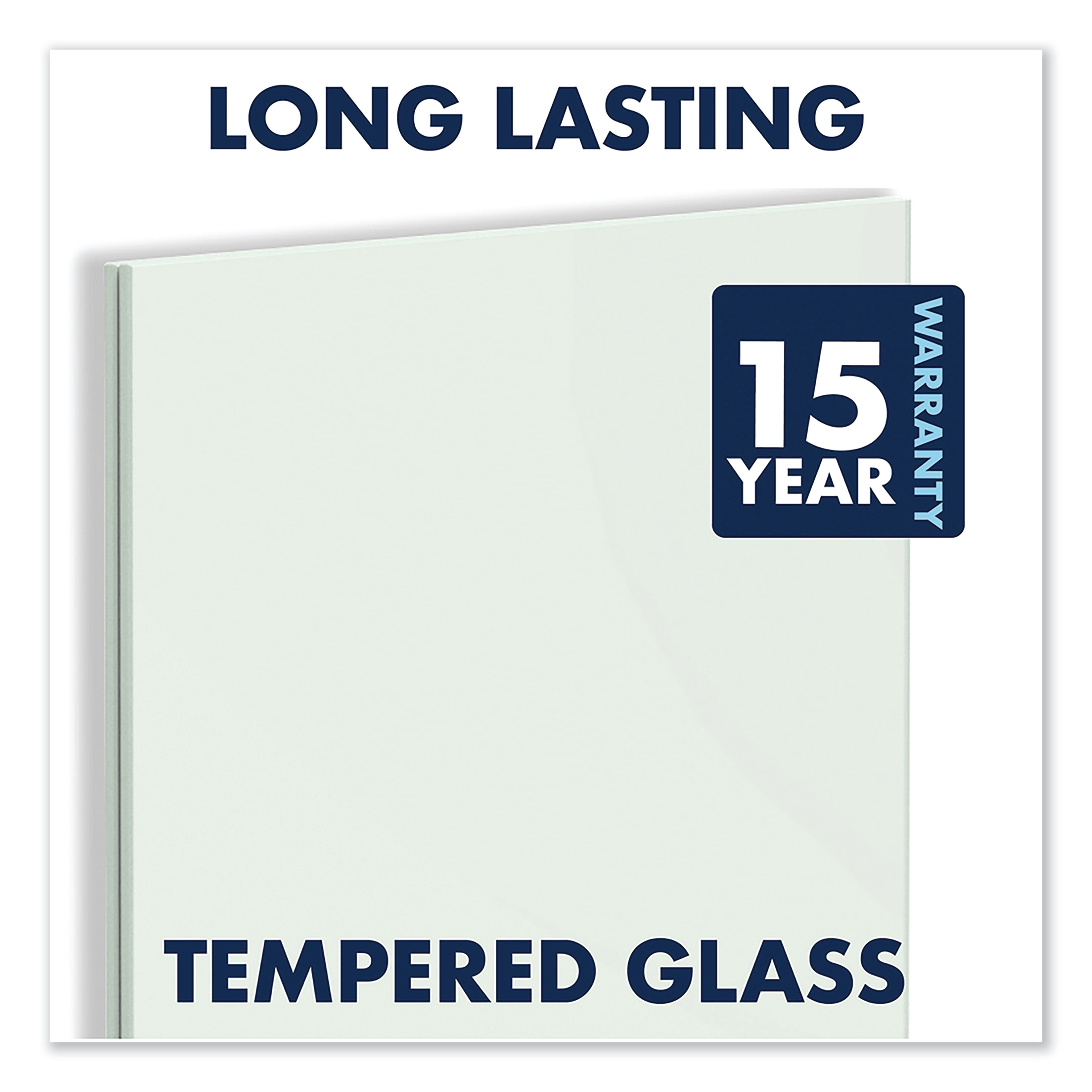 Quartet Desktop Magnetic Glass Dry-Erase Panel, 23" x 17", White -QRTGDP1723W