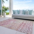 thumbnail image 6 of Addison Rugs Chantille Indoor/Outdoor Transitional Geometric Pink Washable Rectangle Rug, 9' x 12', 6 of 6