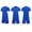 Blue, variant on Boys Girls 2-Piece Sports Summer Outfit (4-13 Years) Quick-Drying V-Neck Short Sleeve Top and Team Game Shorts Set For Toddler and Kids Sky Blue 4T