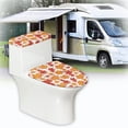 thumbnail image 6 of ZIATUBLE Thansgiving Maple Leaves Toilet Seat and Tank Lid Cover Set Happy Fall Toilet Lid Cover Set 2 Piece Elongated Toilet Seat and Tank Lid Cover Set Autumn Decoration, 6 of 7