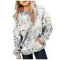 thumbnail image 3 of Mepaouo Girls Camo Hoodie Toddler Oversized Hooded Sweatshirt Long Sleeve Drop Shoulder Pullover Tops, 3 of 6
