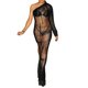 thumbnail image 1 of VISgogo Vestido ajustado de un hombro para mujer, vestido de manga larga con abertura lateral de color sólido VISgogo moda, 1 of 7