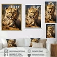 thumbnail image 4 of Designart "Portrait of a Dangerous Cheetah" Animals Floater Framed Canvas Print, 4 of 7