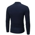thumbnail image 4 of UVEASISHA Long Sleeve Slim Fit T Shirt Men Turtlenecks Basic Tops Cotton Lightweight Pullover Tees Mens Big and Tall Casual Undershirt Top for Fall Winter, 4 of 6