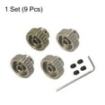 thumbnail image 4 of 48P Endurecido Piñón Motor Engranaje Juego 4uds 24T 25T 26T 27T Ajuste 3,175mm RC Motor Eje 48 Paso 7075 Aluminio Engranajes para RC Coche, con Hexagonal Llave, 4 of 6