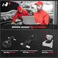thumbnail image 2 of A-Premium Torque Strut Mount and Transmission Mount Kit Compatible with Honda Civic 2006-2011 1.8L, Automatic Transmission, 3-PC Set, Replace# 50850SNAA01, 50880SNAA81, 2 of 9