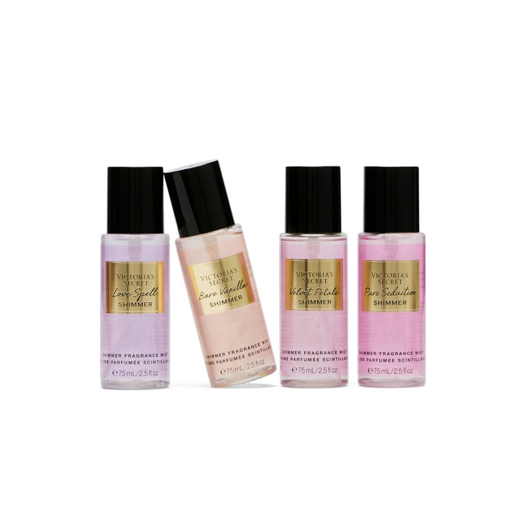 Victoria's Secret Fragrance Mist Collection 4 Piece Shimmer Mini