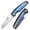 Blue, variant on Kansept Tuckamore Folding Pocket Knife 3.54" CPM 20CV Blade,Titanium +Copper Carbon Fiber Handle,K1052A2