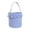 C, variant on Easter Gingham Fabric Picnic Basket Tote with Handles for Kids Egg Hunt Candy Storage and Blue Decorative Home Storage Multicolor