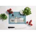 thumbnail image 3 of Carolines Treasures CK7774LCB White Poodle Kitchen Scene Glass Cutting Board - Large, 3 of 3