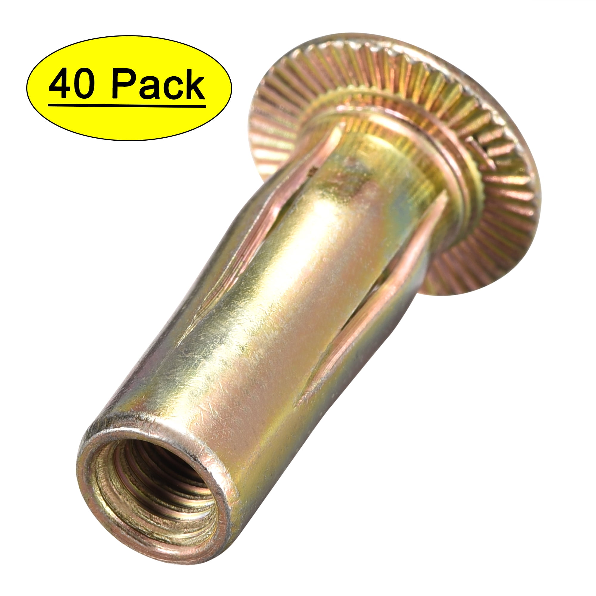 40Pcs 1/4”-20 Rivet Nuts Stainless Steel Threaded Insert Nut 1/4-20UNC Nutser... 