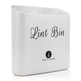thumbnail image 3 of Lint Holder Bin for Laundry Room by A.J.A. & More | Space Saving Waste Bin with Magnetic Strip for Dryer, Washer, or Wall Mount (Off-White), 3 of 19