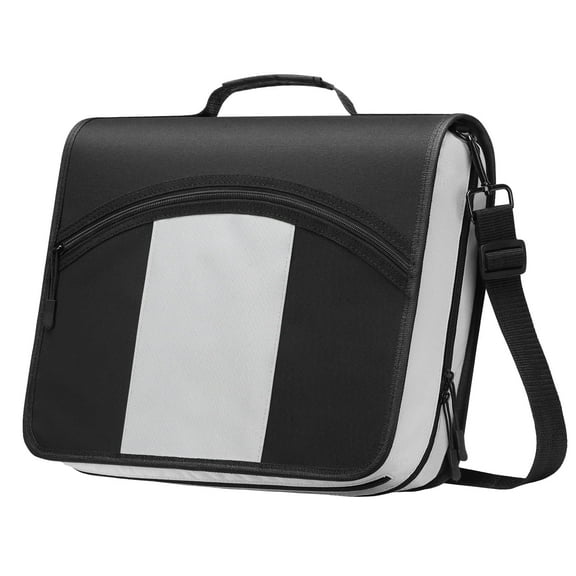 MoKo Zipper Binder, 3 in 3 Ring 600 Sheet Capacity Binder Organizer with Shoulder Strap, School Supplies, Black