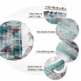 thumbnail image 3 of Vintage Bohemia Bathroom Shower Curtains with 12 Hooks Polyester Waterproof Shower Curtain for Stalls and Bathtubs Abstract Minimalist Art Teal Red Decorative Bathroom Privacy Curtain 48x72 Inches, 3 of 9
