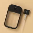 thumbnail image 3 of FSTDelivery Portable Perfume Spray Bottle, Mini Card Shape Reusable Sprayer Bottle with Hook and Silicone case for Hand Sanitizer Fragrance Cosmetic, Decants for Perfumes, On Sale Clearance, Black, 3 of 3