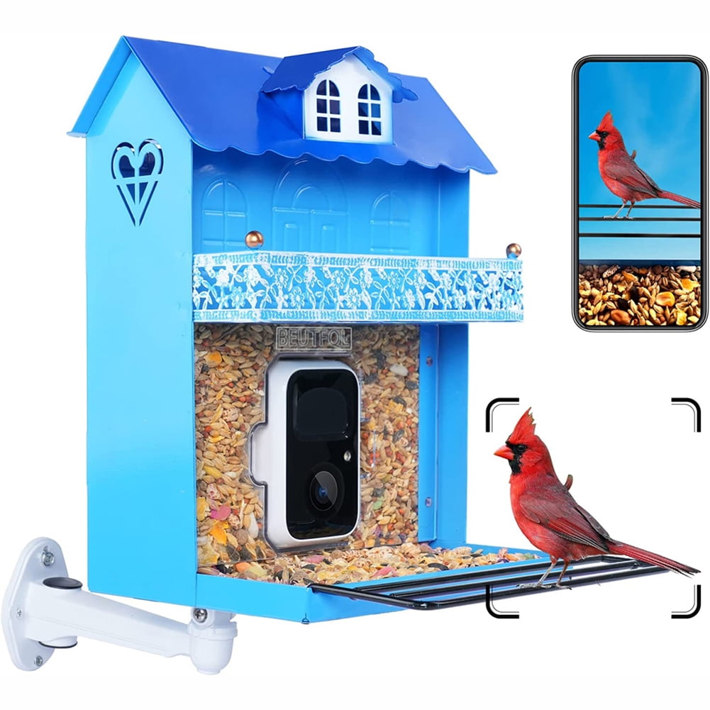 Smart bird feeder with camera,Bird feeder camera automatically captures