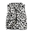 thumbnail image 2 of Womens Casual Sleeveless Vest Leopard Print Button Down Loose Fit Fall Winter Daily Layering Outerwear, M, 2 of 7