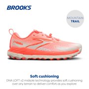 Brooks Women’s Cascadia 18 Mountain Trail Running Shoe - Ember/Blue Wash/Flame - 6 Medium