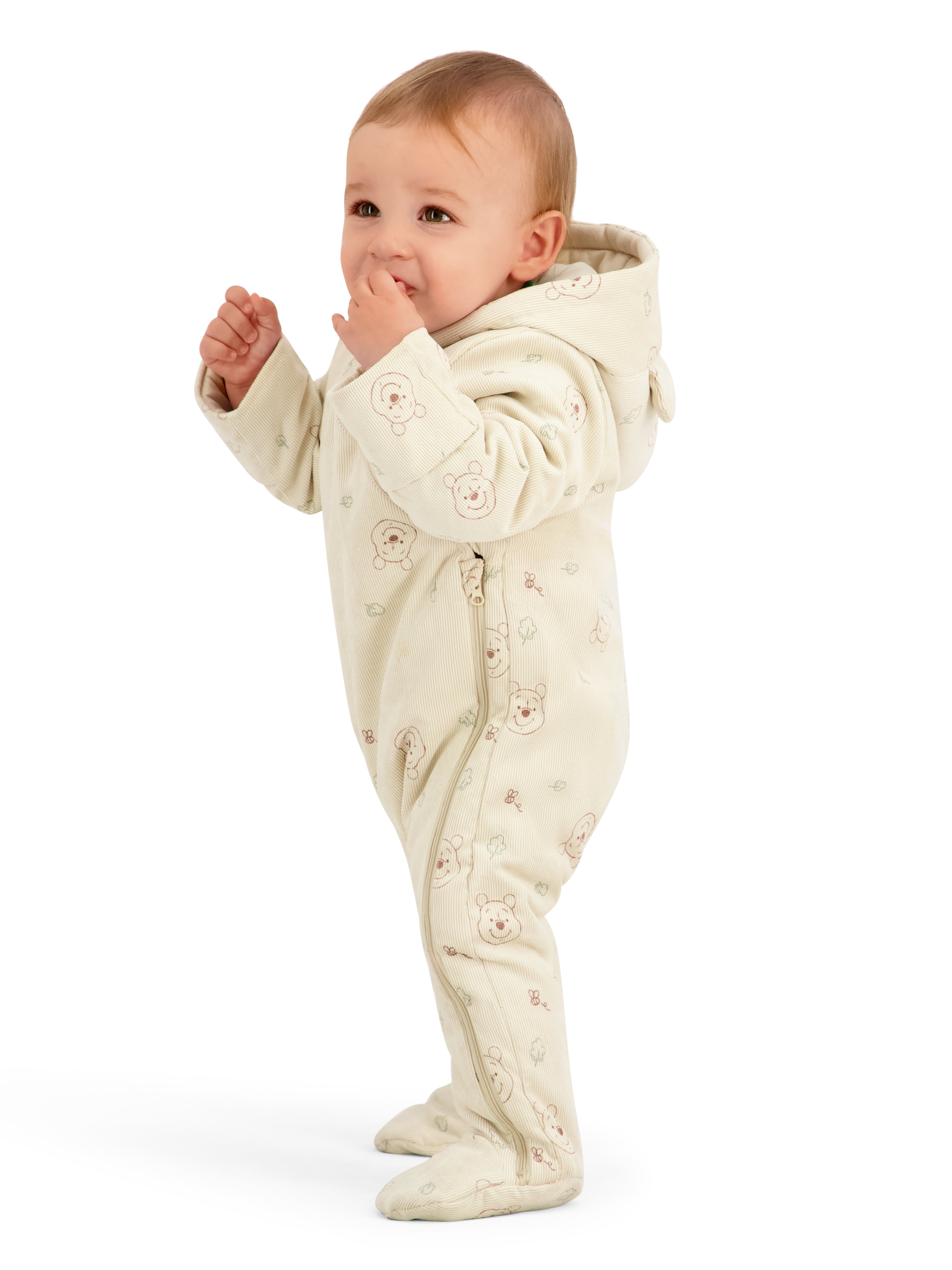 Character Baby Hooded Ribbed Pram Suit, Sizes 0-9 Months
