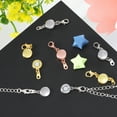 thumbnail image 5 of 6Pack Jewelry Clasps, Oblate Clasps Locking Closures with Lobster Clasps for Bracelet Necklace DIY(Silver, Gold), 5 of 6