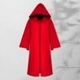 thumbnail image 2 of Hurxie Mens Adult Robe Hooded Cloak Halloween Christmas Party Cosplay Costume Vampire Tunic Hooded Uniform, 2 of 7