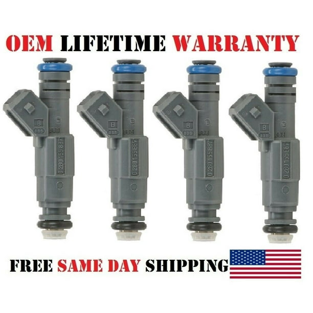 4x OEM 0280155887 Fuel Injectors for 20022004 Ford Escape 2.0L I4