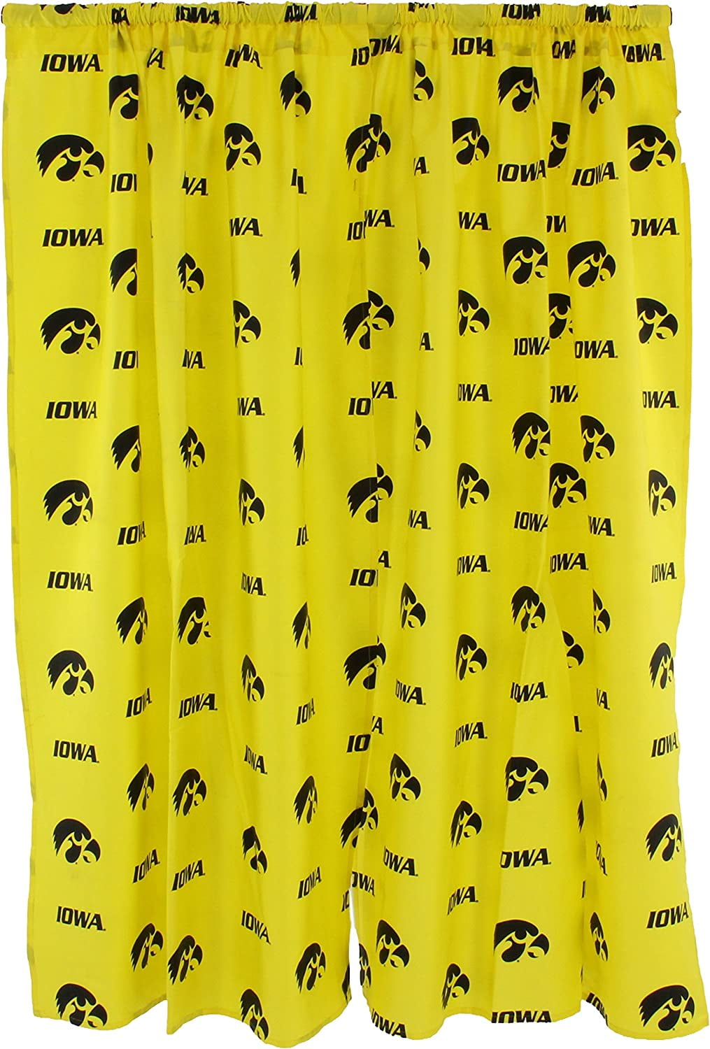Iowa Hawkeyes 100% Polyester, 84" Curtain Panels, Set of 2