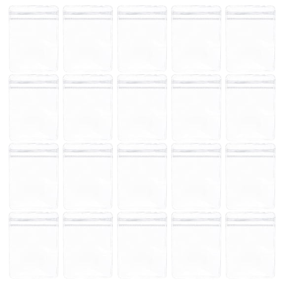 A Transparent Jewelry Storage Zipper Pockets 20 Piece 2.4X3 Inch Anti Tarnish Organizer For Earrings Rings Necklaces Beads Travel Storage Bags