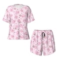 thumbnail image 2 of Yiaed Cute Pig Print Short Sleeve Pajama Sets for Women Casual Crew Neck 2 Piece Lounge Sets Women's Short-Sleeved Pajama-3X-Large, 2 of 5