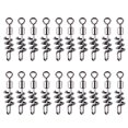 thumbnail image 1 of Conector De Pesca Barril de 20 piezas giratorio antichoque para pesca de agua dulce de agua salada (18MM 8#) Likrtyny Libre de BPA, 1 of 7