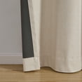 thumbnail image 3 of Mainstays Iris Linen Look 100% Blackout Curtain Panel Pair, Set of 2 Room Darkening Drapes for Bedroom, Beige, 37"W x 95"L, 3 of 5