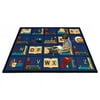Joy Carpets 1544G Sit & Read 10 ft.9 in. x 13 ft.2 in. 100 Pct. STAINMASTER Nylon Machine Tufted- Cut Pile Educational Rug