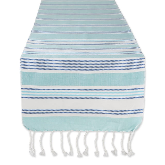 Design Imports CAMZ12704 Chemin de Table Tidal Stripe Fouta 14x108