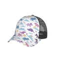 thumbnail image 6 of Lsque Dinosaur Printed Trucker Hat - Baseball Cap for Men Women - Breathable Mesh Side, Adjustable Fit - for Casual Wear, 6 of 7