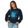 thumbnail image 4 of Minnesota MN Lake Life Fishing Smurfs Sweatshirt for Men or Women Brisco Brands S, 4 of 6