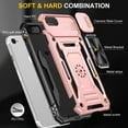 thumbnail image 4 of LeYi iPhone 8 Case, iPhone 7 Case, iPhone SE 2022 Case with Screen Protector[2 Pack], [Slide Camera Cover Protection] Military Grade Shockproof Full Body Protective Cover for iPhone 8/7 Case-Rose Gold, 4 of 9