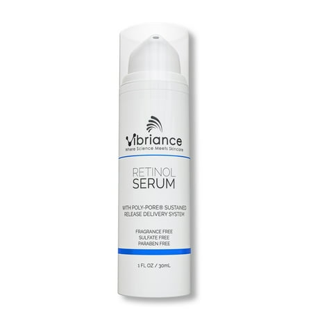 Vibriance Retinol Serum for Face - Reduces Appearance of Deep Wrinkles and Large Pores, Enhances Tone, Improves Complexion - Sensitive, Mature Skin Night Cream - 1 fl oz