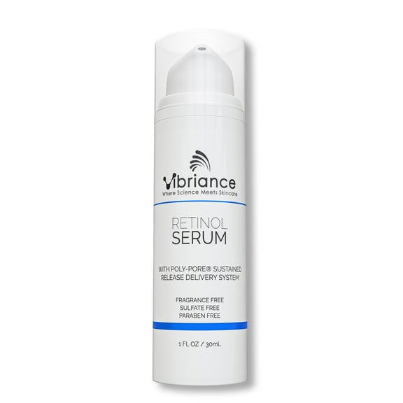Vibriance Retinol Serum for Face - Reduces Appearance of Deep Wrinkles and Large Pores, Enhances Tone, Improves Complexion - Sensitive, Mature Skin Night Cream - 1 fl oz