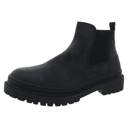Madden Mens Kresto Black Faux Leather Chelsea Boots Shoes - Sz 11