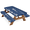 Multicolor 3, variant on ADECORIVY Christmas Reindeer Picnic Table Cover with Bench Covers, Waterproof Winter Deer Elk Outdoor Camping Tablecloth, Windproof Elastic Fitted Table Cover, 72 Inch 3PCS
