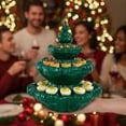 thumbnail image 5 of Layered Deviled Egg Christmas Tree, Resin Christmas Tree Deviled Egg Platter, Holiday Deviled Oval Tray with Lid Reusable, 5 of 6
